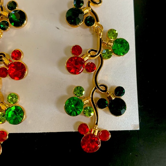 Disney x BaubleBar Christmas Light Mickey Mouse Earrings - Picture 3 of 4
